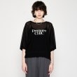 クロエンス(cloenc)の【手洗い可】シアーロゴニットプルオーバー ブラック(019)