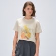 クロエンス(cloenc)の【手洗い可】ロゴプリントTシャツ ライトベージュ(451)