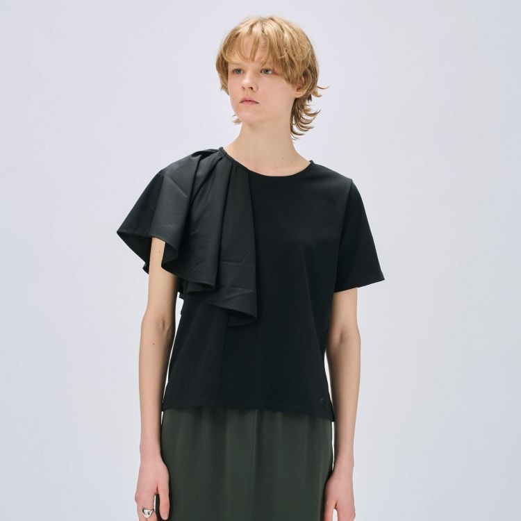 クロエンス(cloenc)の【マシンウォッシュ】ラッフルプルオーバー カットソー