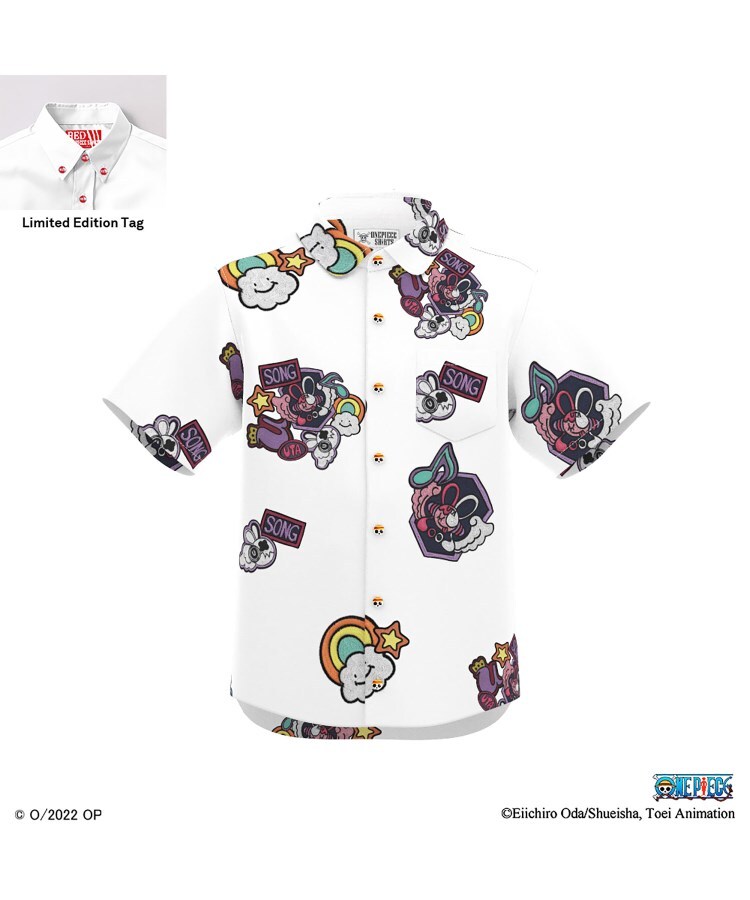 One Piece Shirts ウタ ワッペン柄 半袖カジュアルシャツ キッズ シャツ ブラウス Original Stitch オリジナルスティッチ ワールド オンラインストア World Online Store