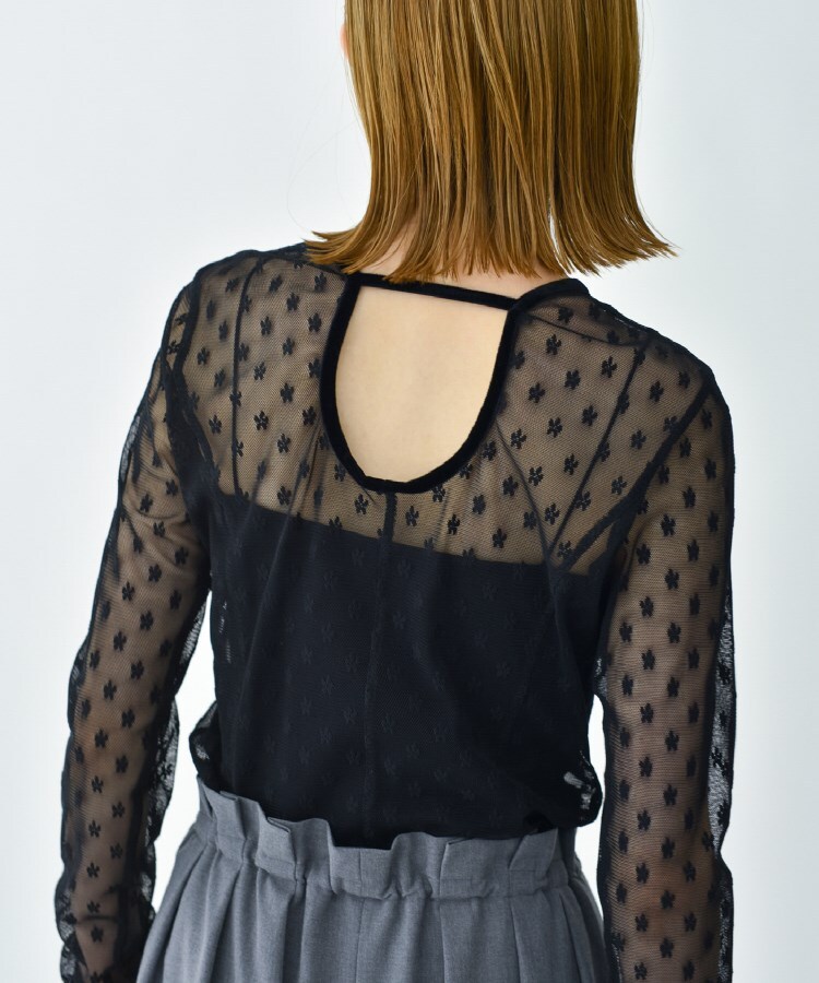 コードエー(CODE A)のCODE A ｜ back open tulle tops10