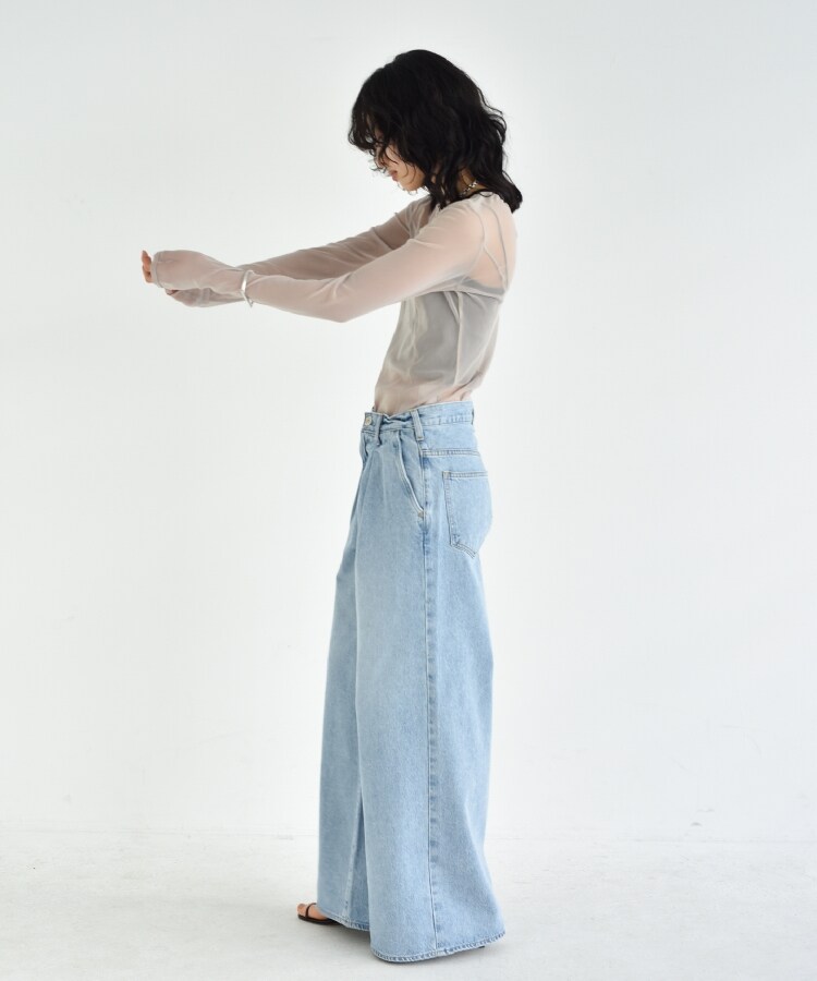 コードエー(CODE A)のCODE A ｜ back open tulle tops2