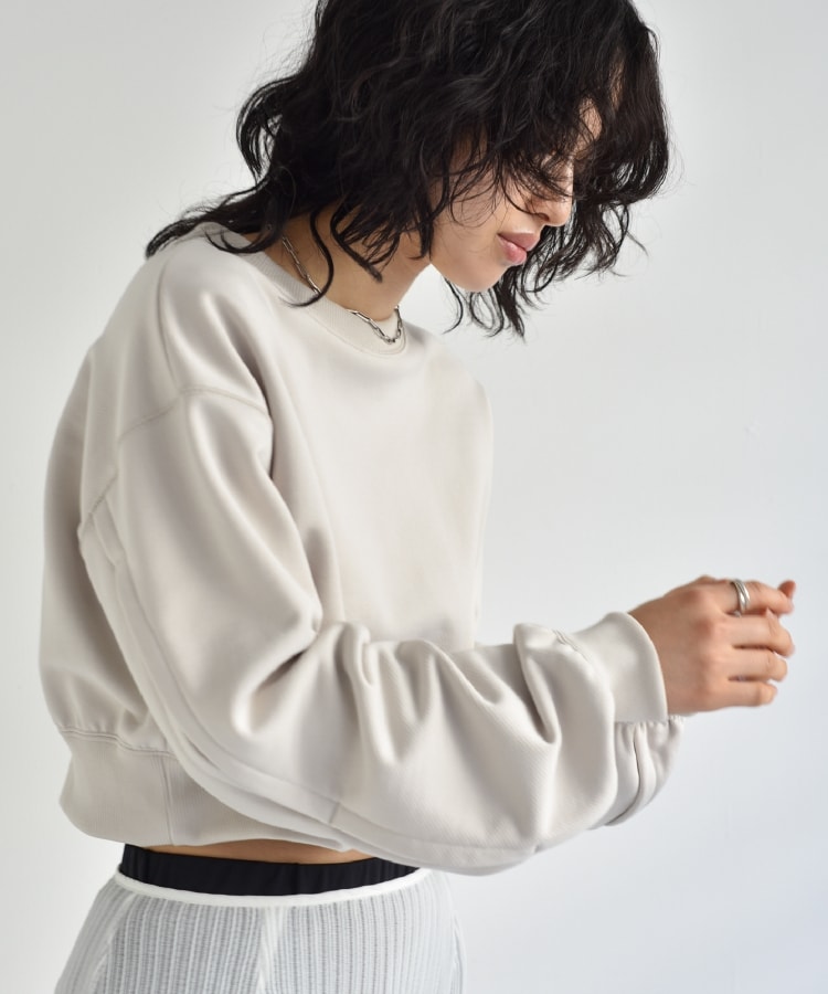 コードエー(CODE A)のCODE A ｜ cutting sweat tops ナチュラル(050)