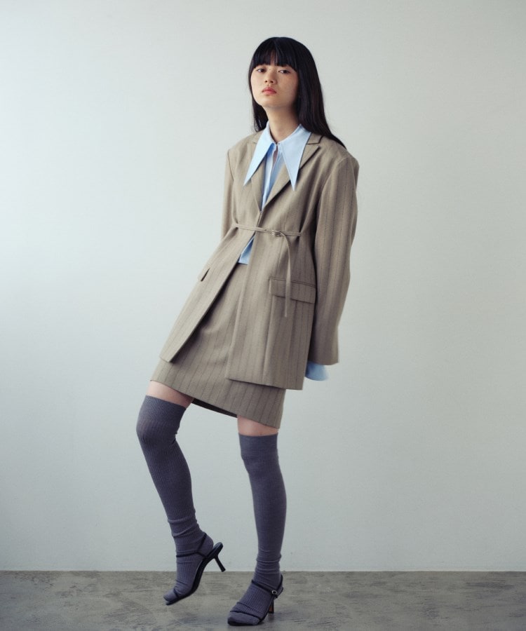 コードエー(CODE A)のCODE A ｜ belted oversized jacket14