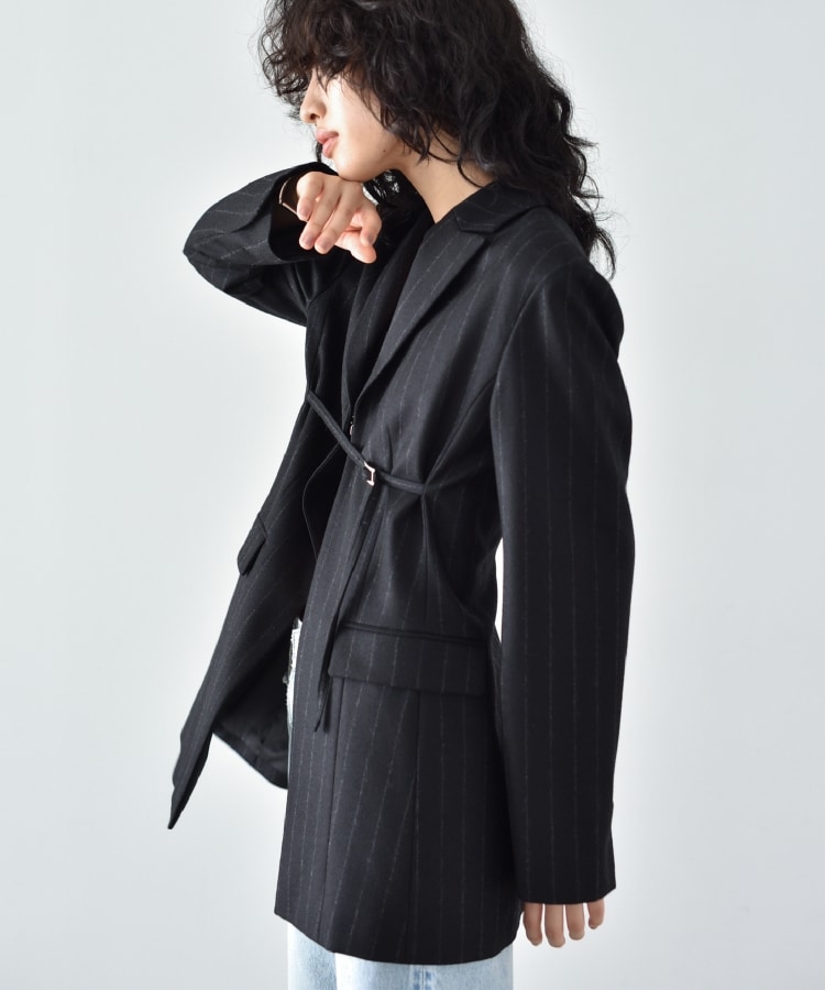 コードエー(CODE A)のCODE A ｜ belted oversized jacket8