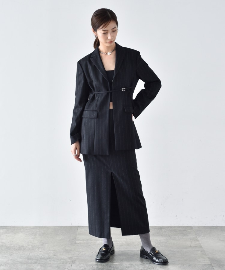 コードエー(CODE A)のCODE A ｜ belted oversized jacket13