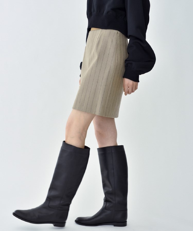 コードエー(CODE A)のCODE A ｜ wool stripe mini skirt6