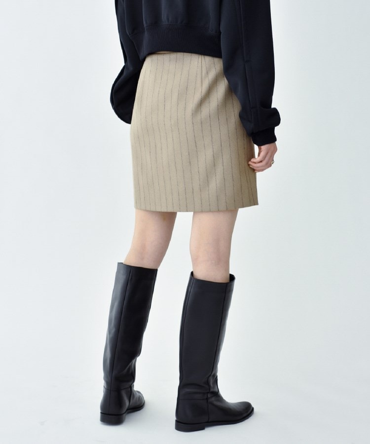 コードエー(CODE A)のCODE A ｜ wool stripe mini skirt7