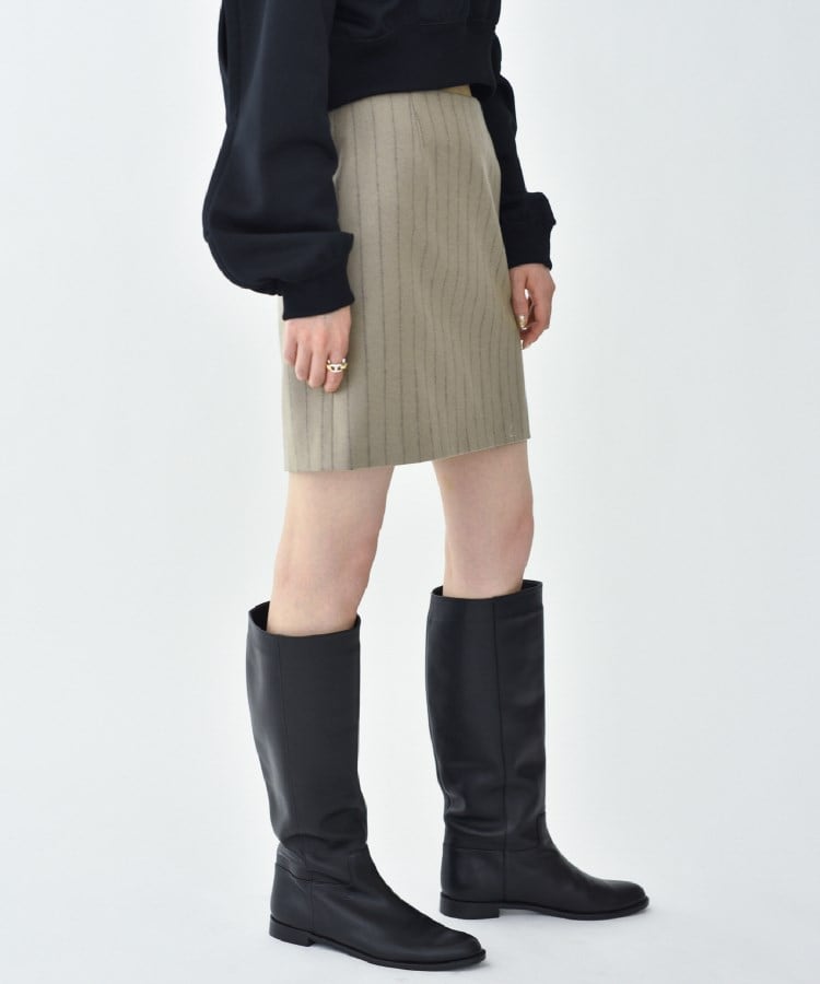 コードエー(CODE A)のCODE A ｜ wool stripe mini skirt8