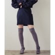 コードエー(CODE A)のCODE A ｜ wool stripe mini skirt ブラック(019)
