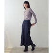 コードエー(CODE A)のCODE A ｜ wool stripe slit long skirt8