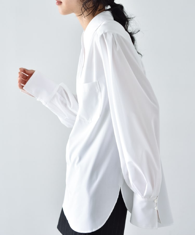 CODE A ｜ long point collar oversized shirt