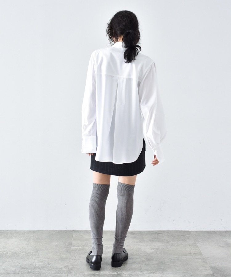 コードエー(CODE A)のCODE A ｜ long point collar oversized shirt7