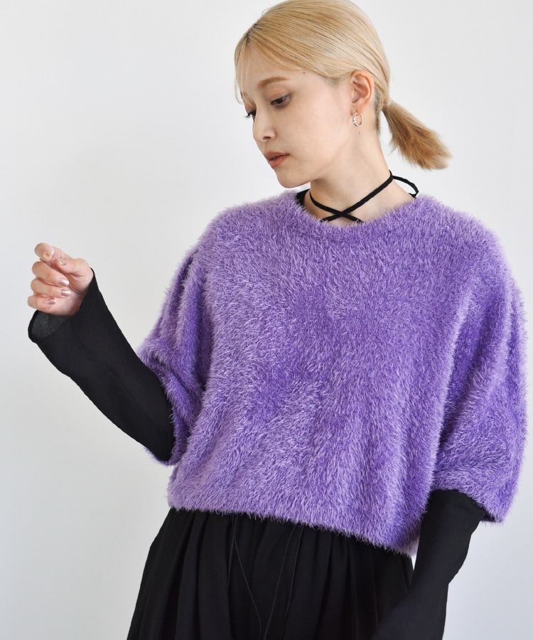shaggy cropped tops(ニット/セーター) | CODE A(コードエー shaggy cropped tops(ニット/セーター) | CODE A(コードエー
