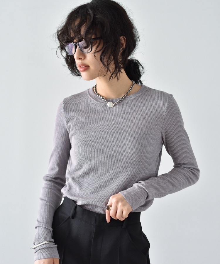 CODE A ｜ sheer rib pullover