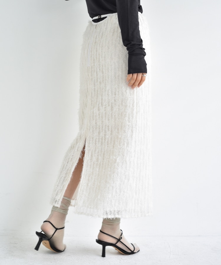 コードエー(CODE A)のCODE A ｜ feather long skirt2