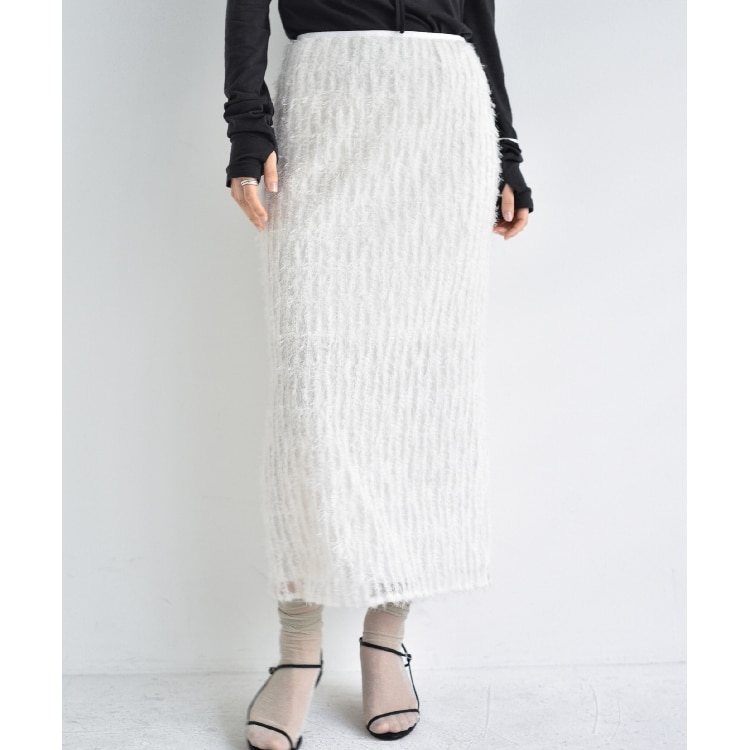 コードエー(CODE A)のCODE A ｜ feather long skirt