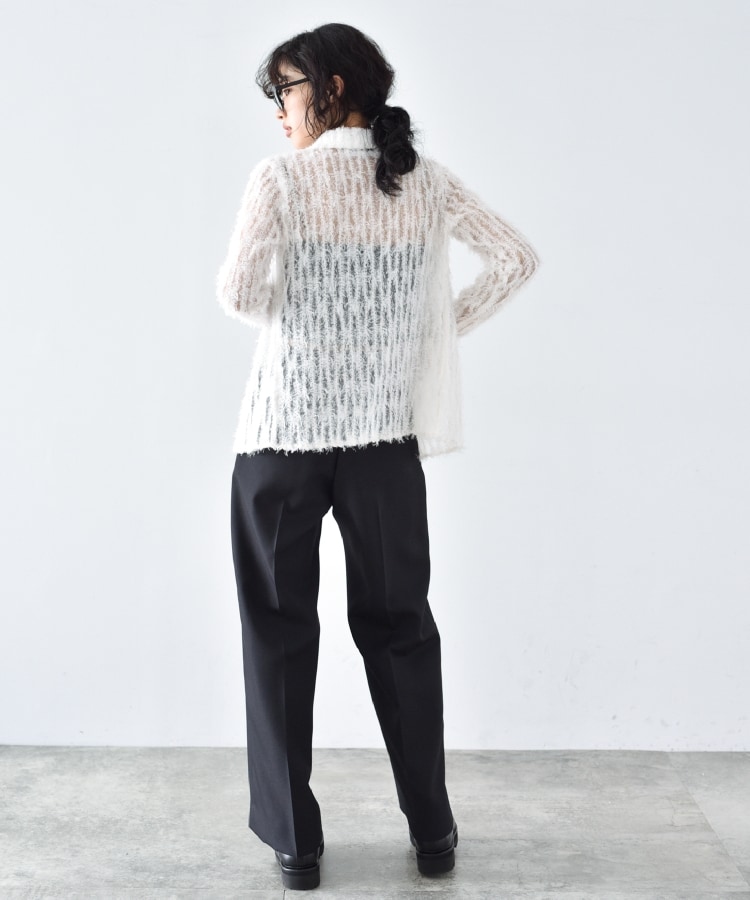 コードエー(CODE A)のCODE A ｜ front ribbon feather blouse9