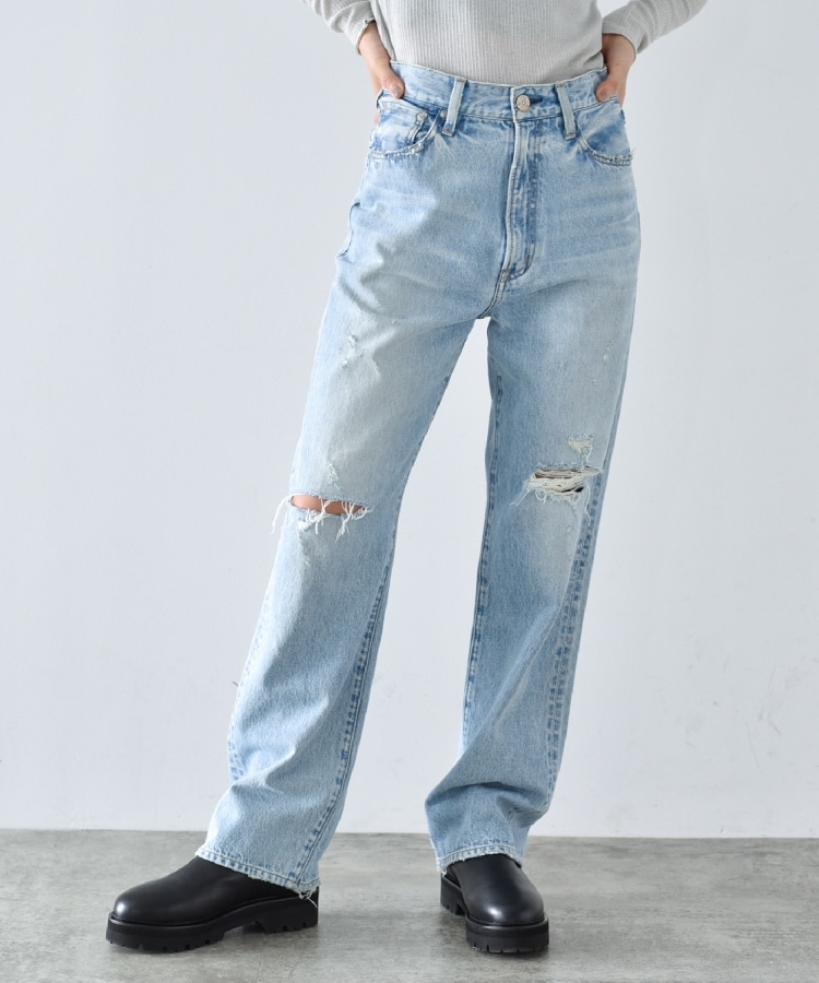 コードエー(CODE A)のNEEDBY heritage | THE VINTAGE No7 straight denim サックス(090)