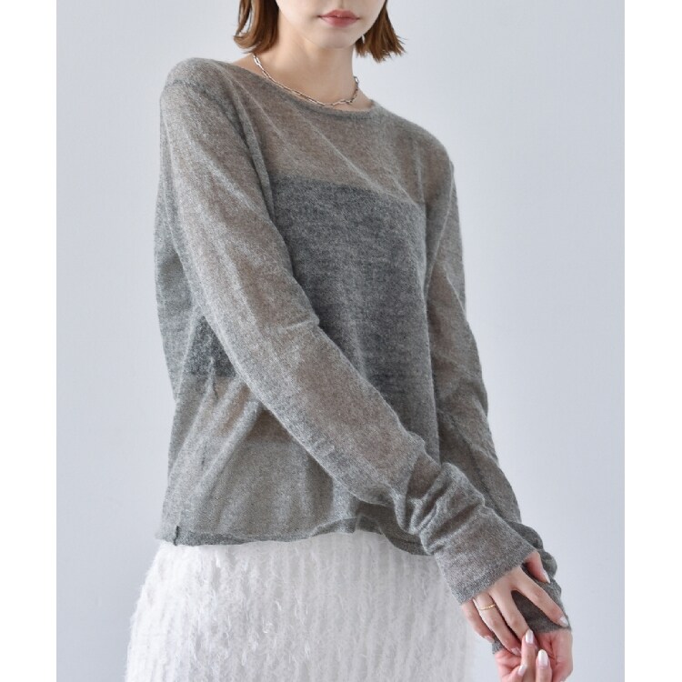 コードエー(CODE A)のCODE A | sheer crew pullover ニット/セーター