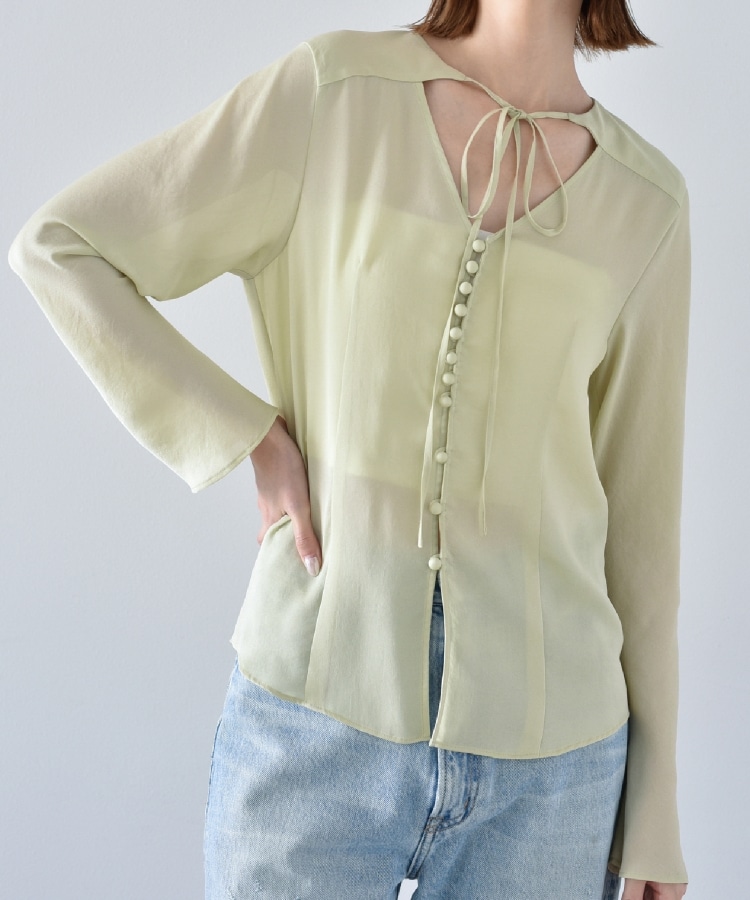 コードエー(CODE A)のCODE A ｜ front ribbon blouse11