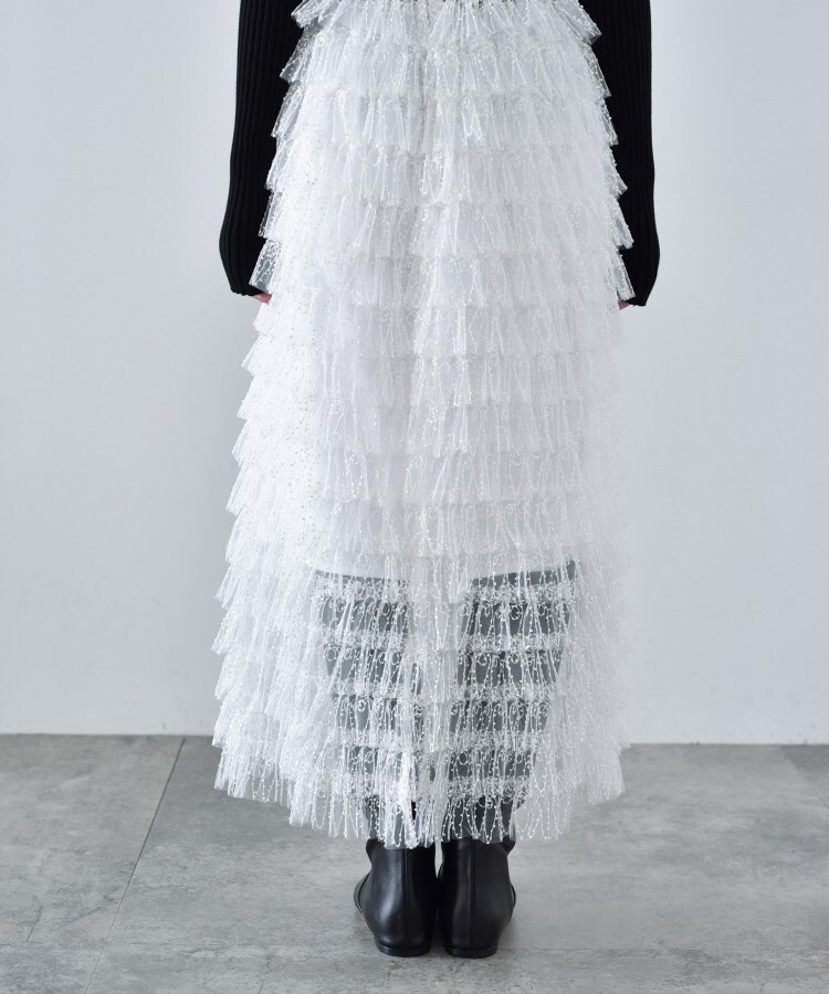 CODE A | french lace skirt-