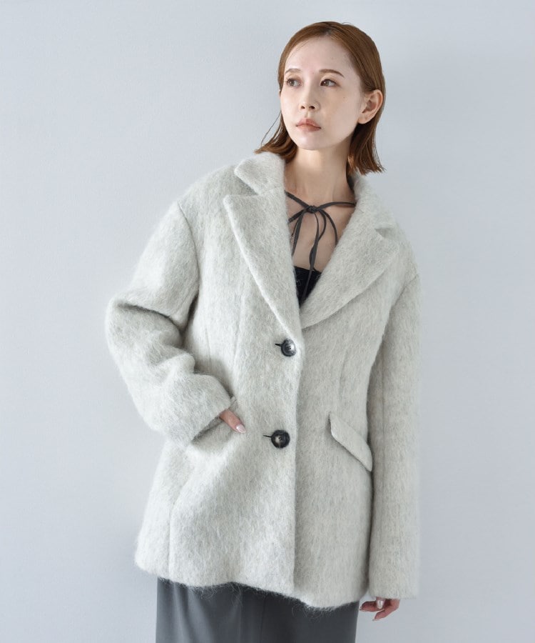 CODE A | waist shape shaggy coat（チェスターコート） | CODE A