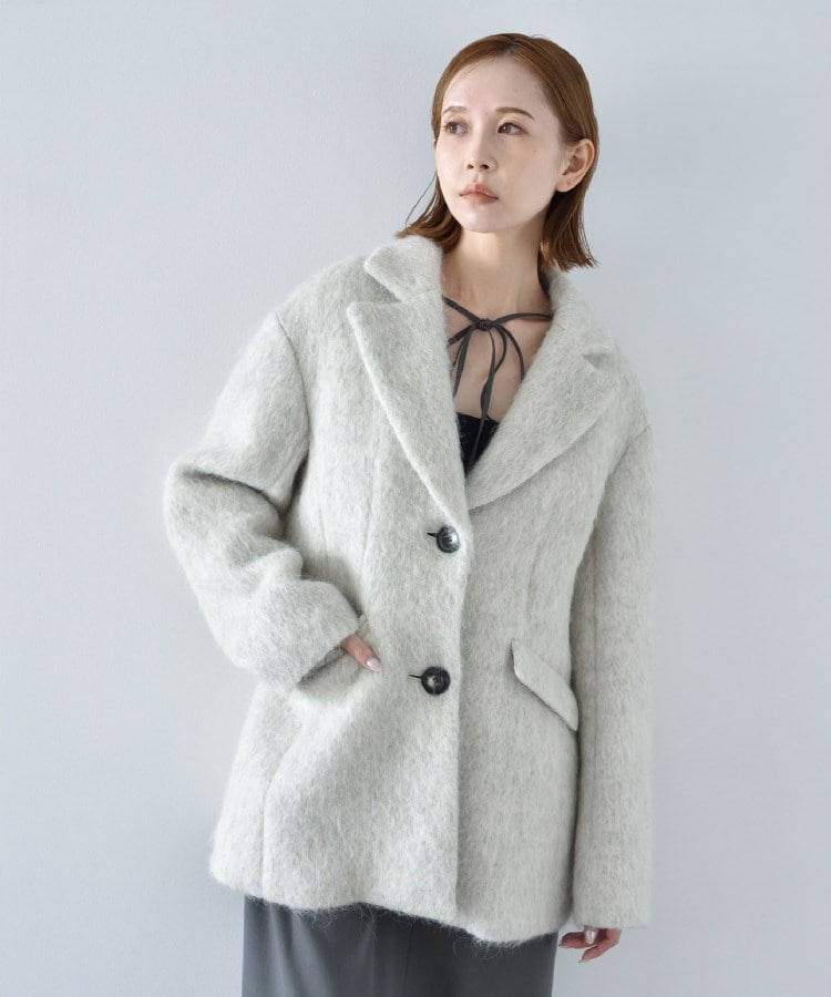 コードエー(CODE A)のCODE A | waist shape shaggy coat3