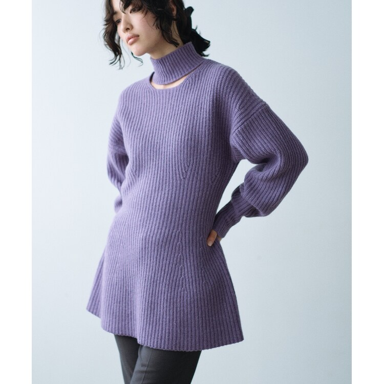 コードエー(CODE A)のneck cutting knit ニット/セーター