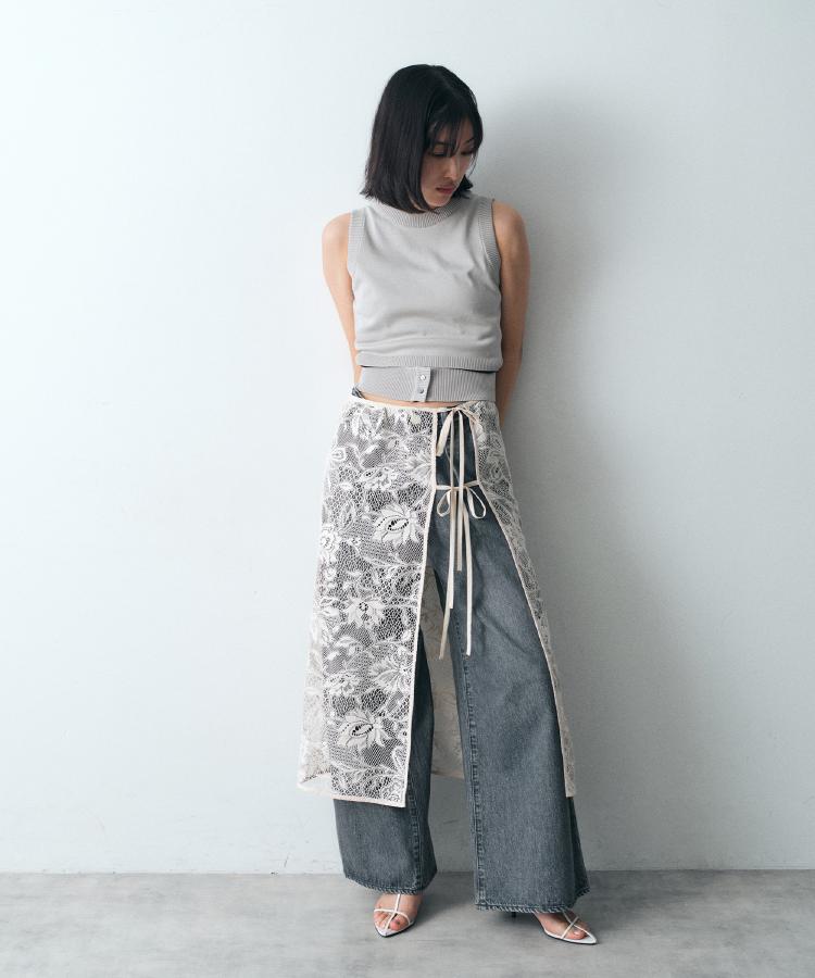送料無料 内祝い garden lace wrap skirt（マキシ・ロングスカート） | CODE A スカート