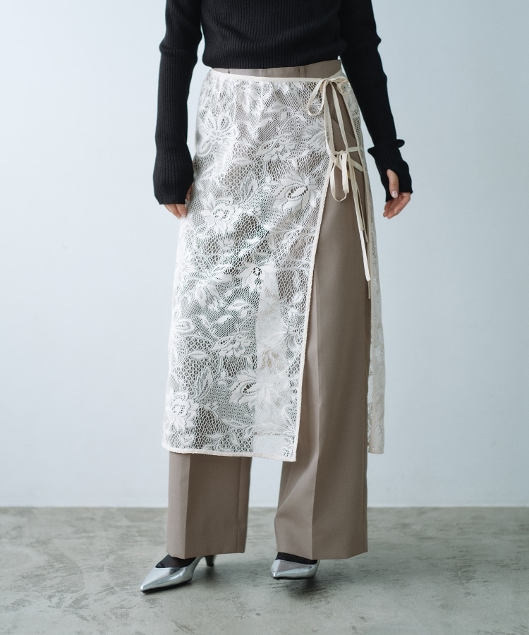 garden lace wrap skirt(マキシ・ロングスカート) | CODE A garden lace wrap skirt(マキシ・ロングスカート) | CODE A