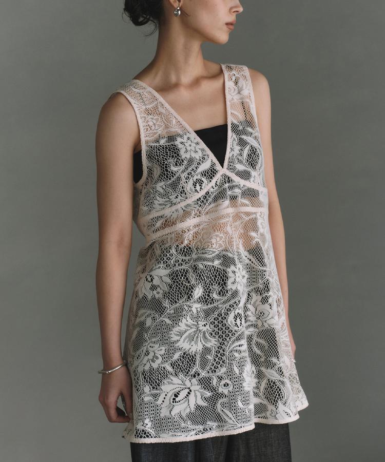 コードエー(CODE A)のgarden lace 2way blouse オフホワイト(003)