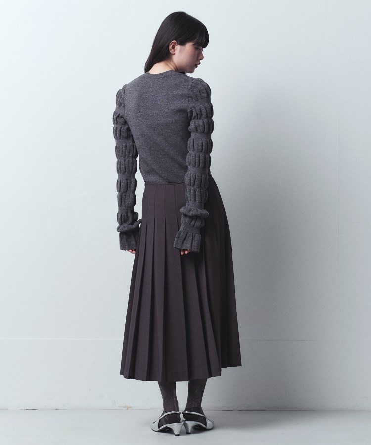 コードエー(CODE A)のpleated gabardine skirt5