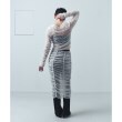 コードエー(CODE A)のsheer gathered jersey top3