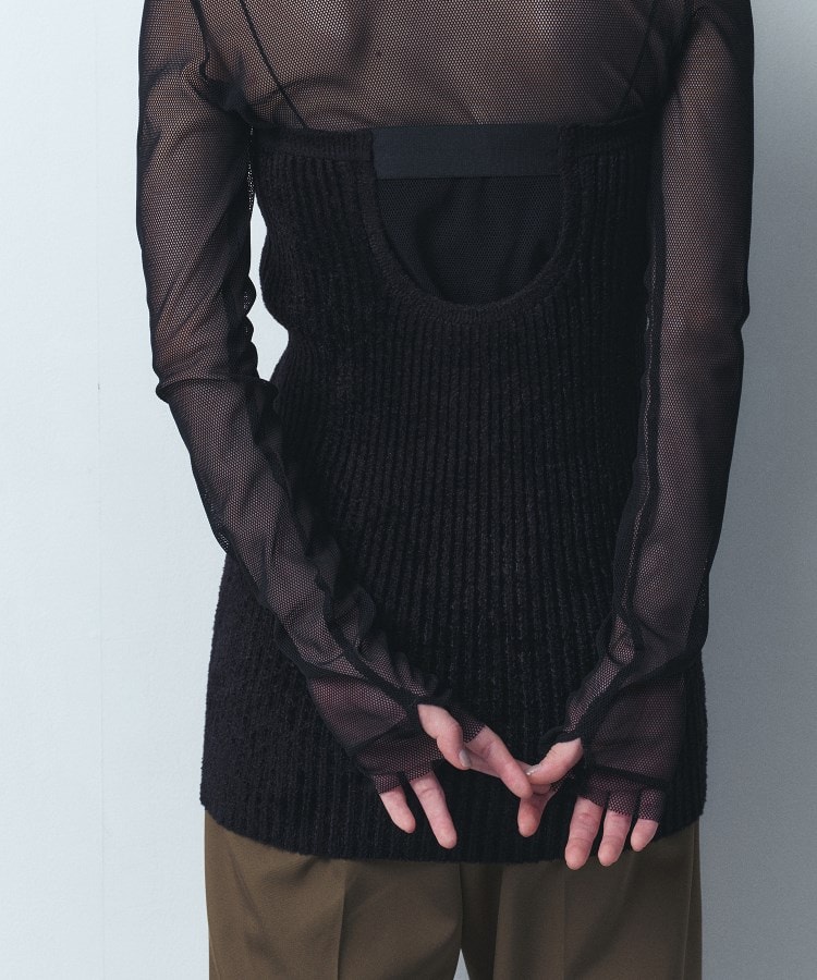コードエー(CODE A)のrayon nylon knit bustier1