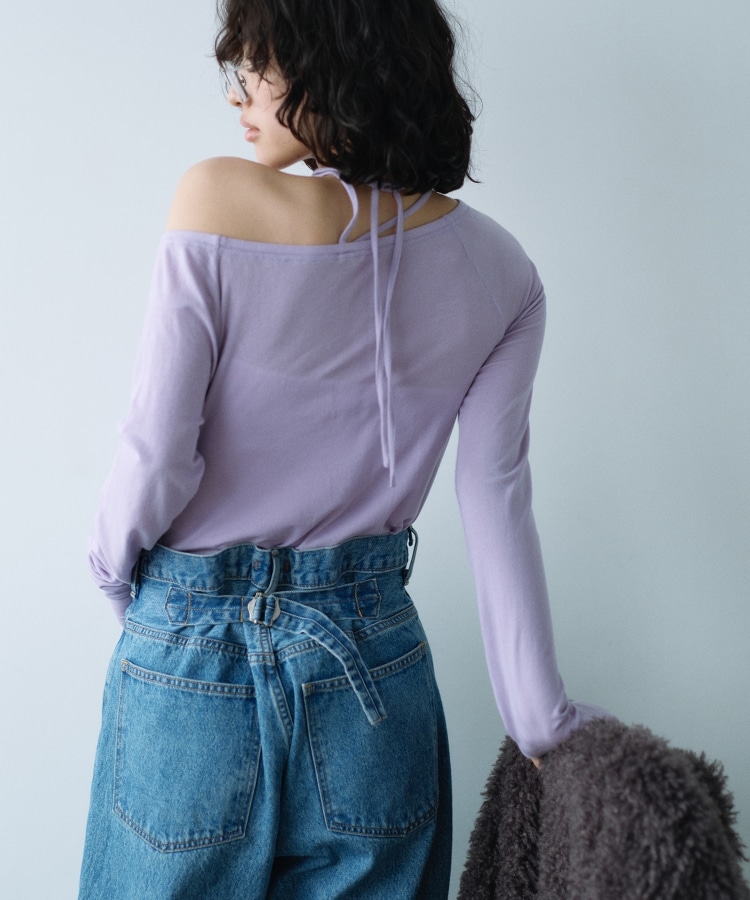 コードエー(CODE A)のoff－shoulder jersey top3
