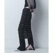 コードエー(CODE A)のsheer gathered jersey skirt4