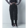 コードエー(CODE A)のsheer gathered jersey skirt グレー(012)