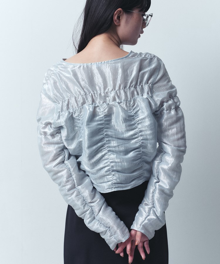 コードエー(CODE A)のgathered shiny blouse3