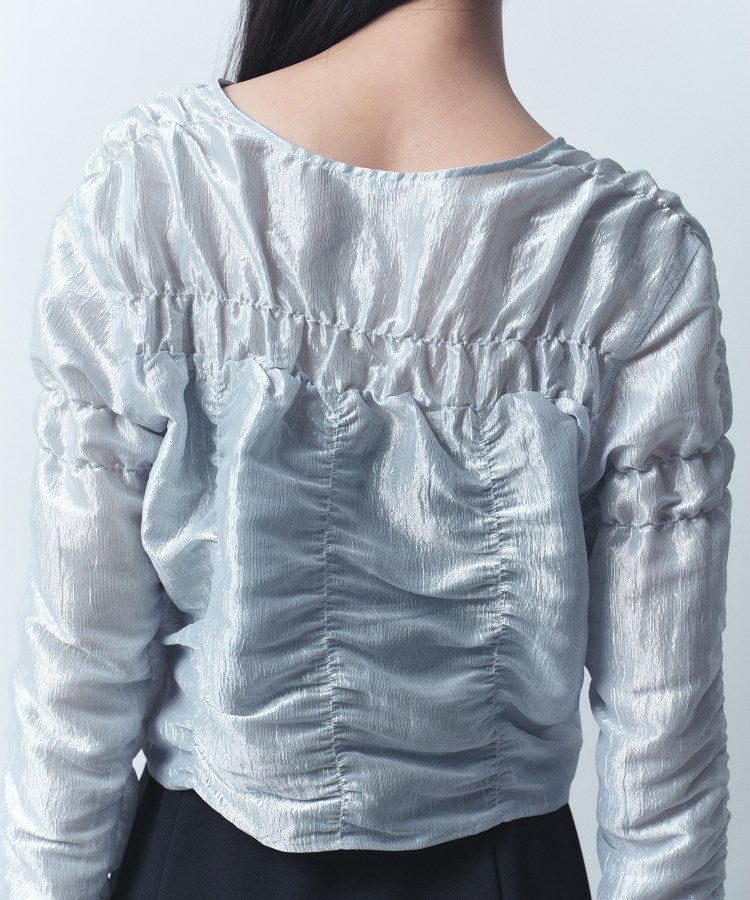 コードエー(CODE A)のgathered shiny blouse4