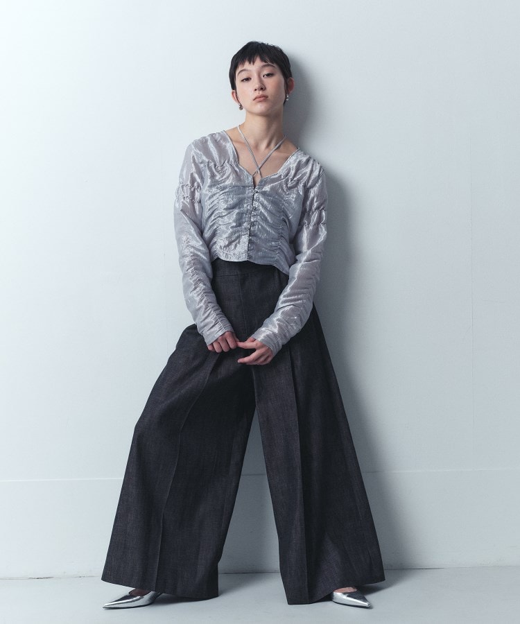 コードエー(CODE A)のgathered shiny blouse7