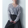 コードエー(CODE A)のgathered shiny blouse ブルー(091)