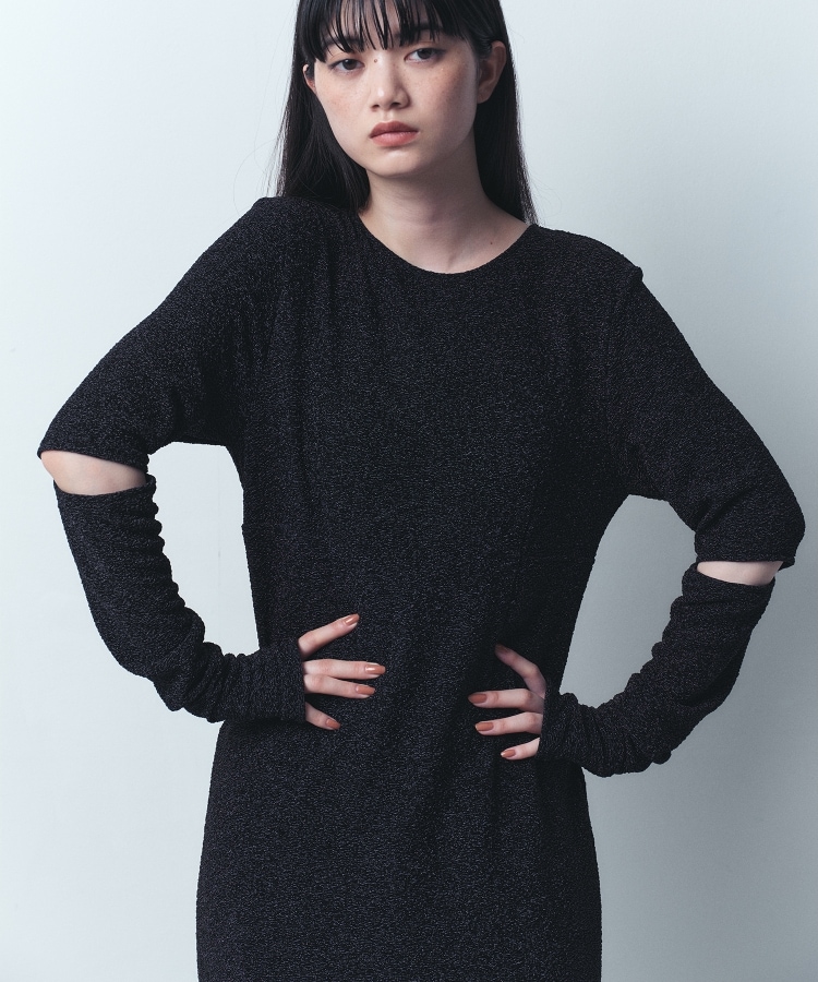 open back lame dress(マキシ・ロングワンピース) | CODE A open back lame dress(マキシ・ロングワンピース) | CODE A