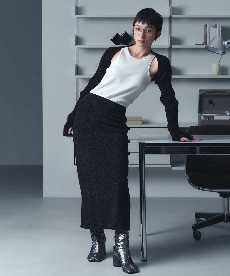 コードエー(CODE A)のlame skirt1