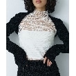 コードエー(CODE A)のmesh sheer tops ホワイト(001)