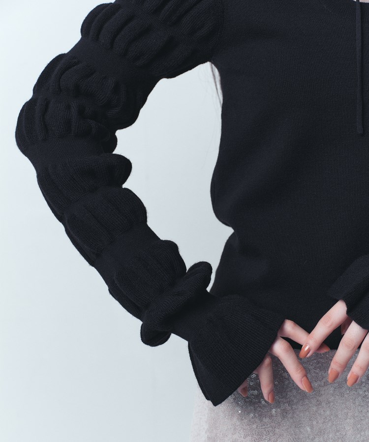 コードエー(CODE A)のgathered sleeves knit18