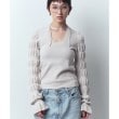 コードエー(CODE A)のgathered sleeves knit オフホワイト(003)