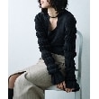 コードエー(CODE A)のgathered sleeves knit ブラック(019)