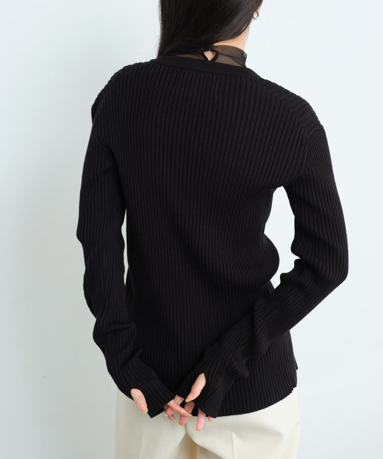 コードエー(CODE A)のfronthook knit cardigan2