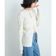 コードエー(CODE A)のfronthook knit cardigan ホワイト(001)